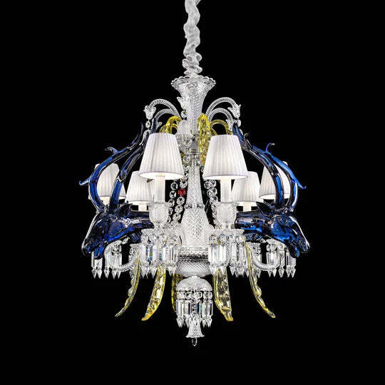 2023 New Candle Branch Crystal Chandelier Traditional Colorful Artistic Designer Light Fixture for Living Room/Dining Room , luxury, light fixture, shining ,amazing