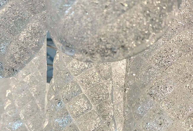 Light Luxury Multi-layered Teardrop Waterfall Chandelier for Living Room/Bedroom