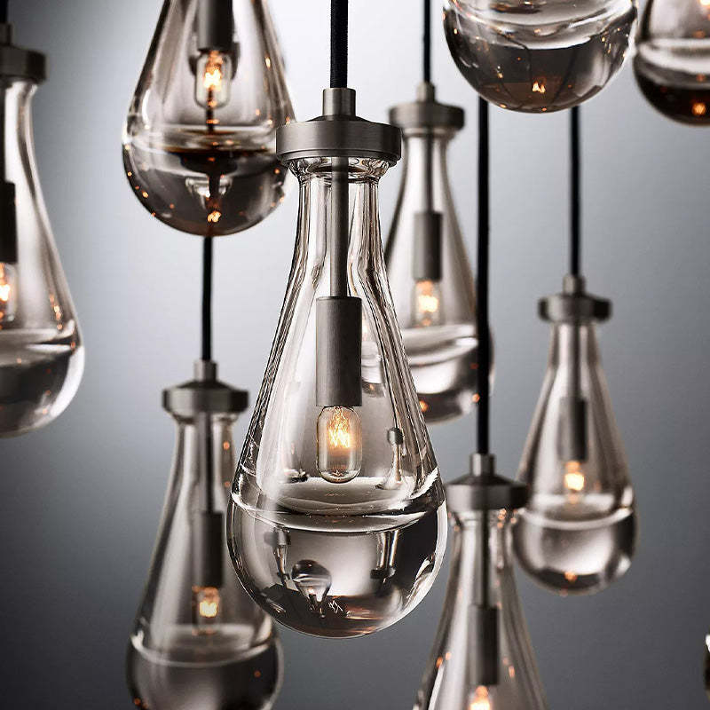 Raindrop Round Chandelier 36" chandeliers for dining room,chandeliers for stairways,chandeliers for foyer,chandeliers for bedrooms,chandeliers for kitchen,chandeliers for living room RBRIGHTS