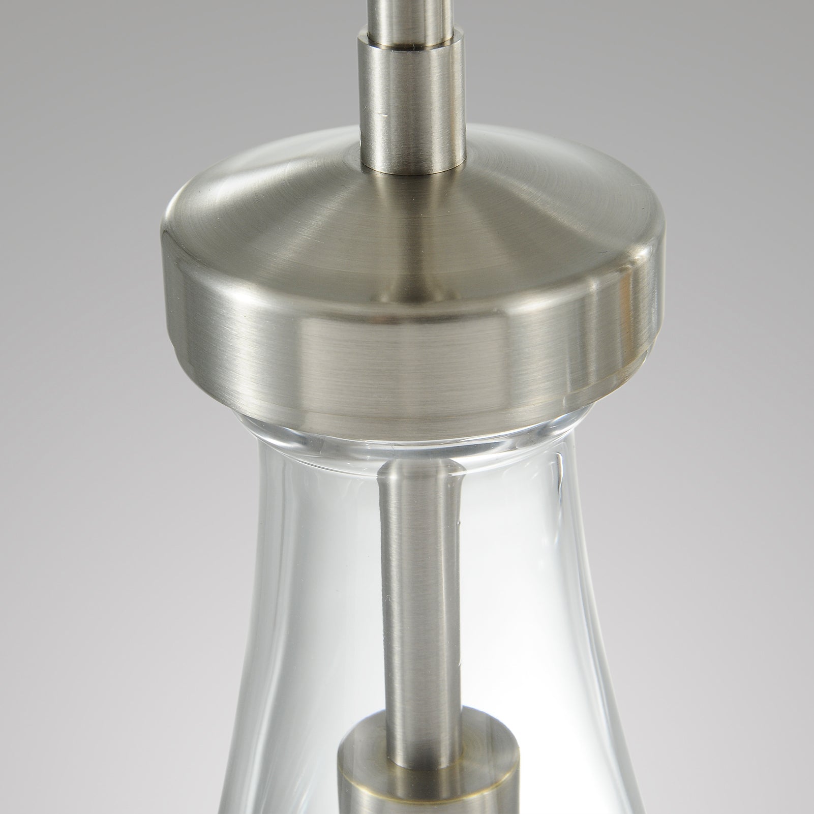 Raindrop Modern Round Glass Chandelier 3-Light 8"(rod)