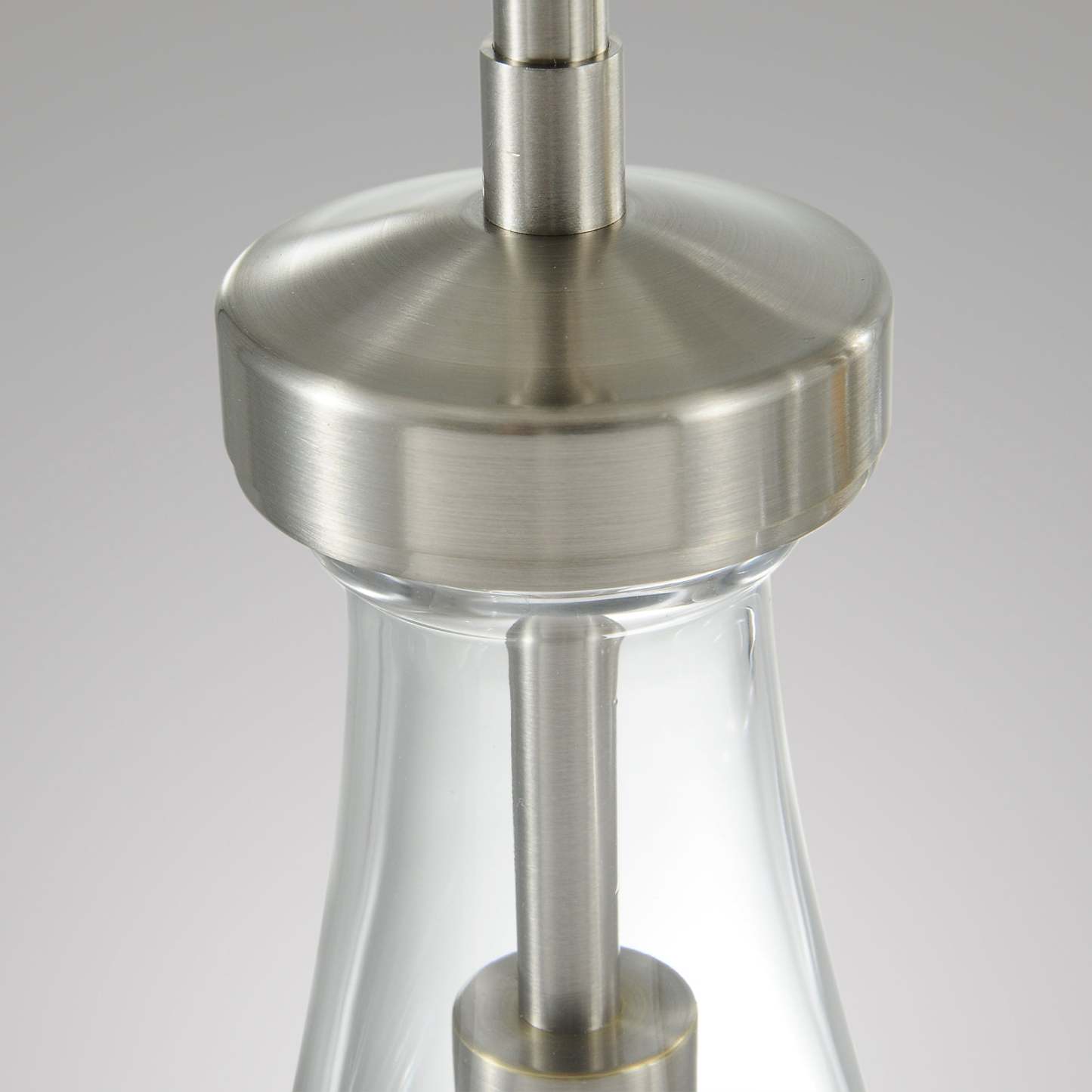 Raindrop Modern Round Glass Chandelier 3-Light 8"(rod)