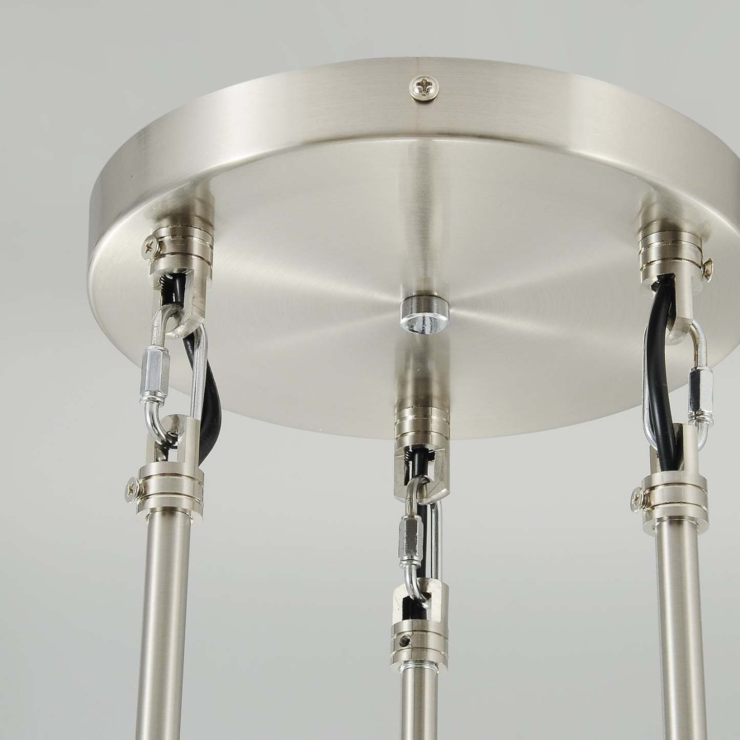Raindrop Modern Round Glass Chandelier 3-Light 8"(rod)