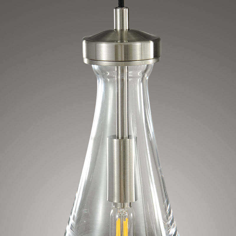 Raindrops  Rectangular Chandelier 22" Cord