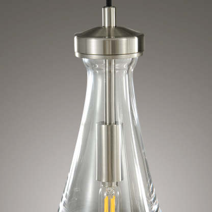 Raindrops  Rectangular Chandelier 22" Cord