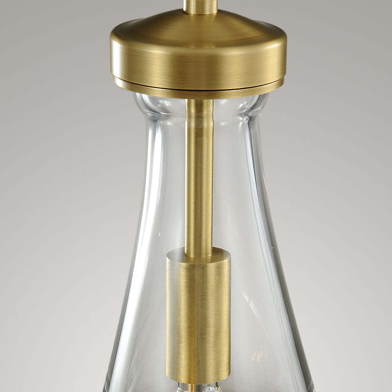 Raindrops  Rectangular Chandelier 22" Cord