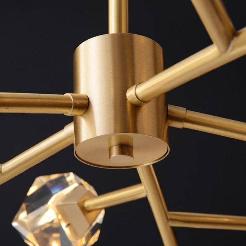 Ramea Faceted Crystal Prisms Chandelier chandeliers for dining room,chandeliers for stairways,chandeliers for foyer,chandeliers for bedrooms,chandeliers for kitchen,chandeliers for living room Rbrights