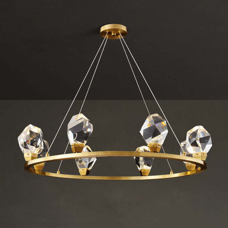 Ramea Round Crystal Chandelier chandeliers for dining room,chandeliers for stairways,chandeliers for foyer,chandeliers for bedrooms,chandeliers for kitchen,chandeliers for living room Rbrights