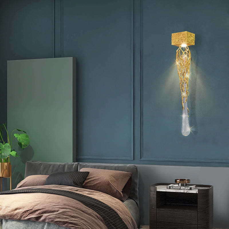 Slade Modern Branch Crystal Wall Sconce For Bedroom Wall Sconce J-CHANDELIER