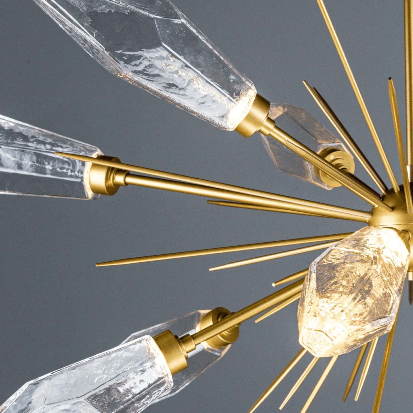 Rock Crystal Oval Chandelier 53.5"