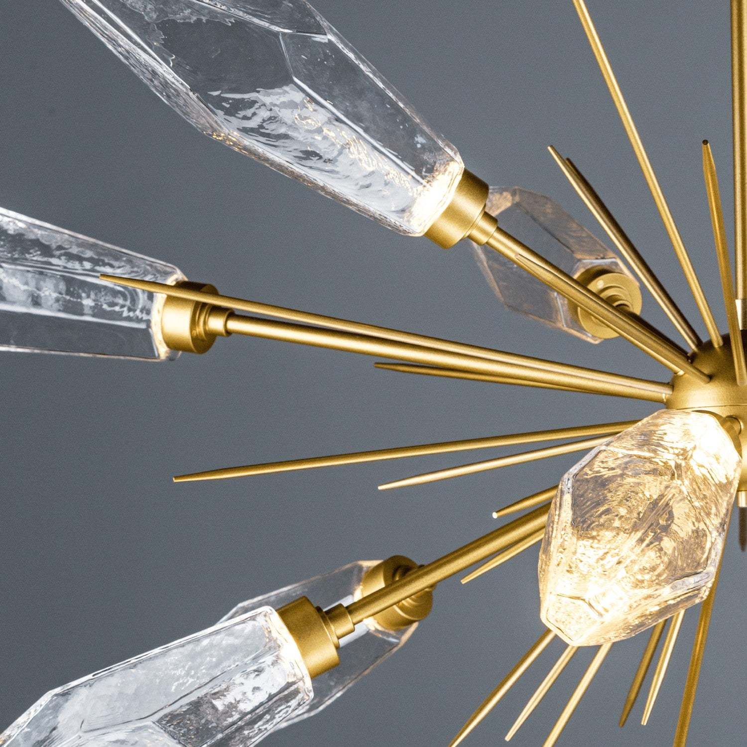 Rock Crystal Oval Chandelier 53.5"