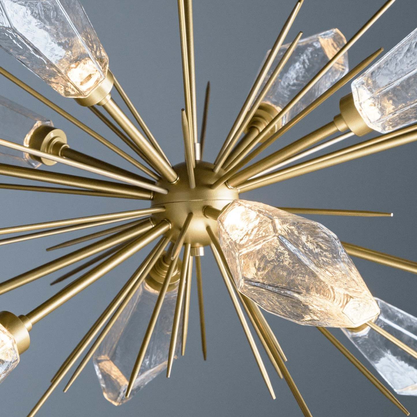Rock Crystal Oval Chandelier 53.5"