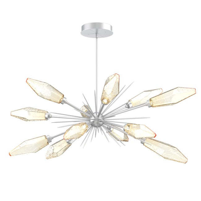 Rock Crystal Oval Chandelier 53.5"