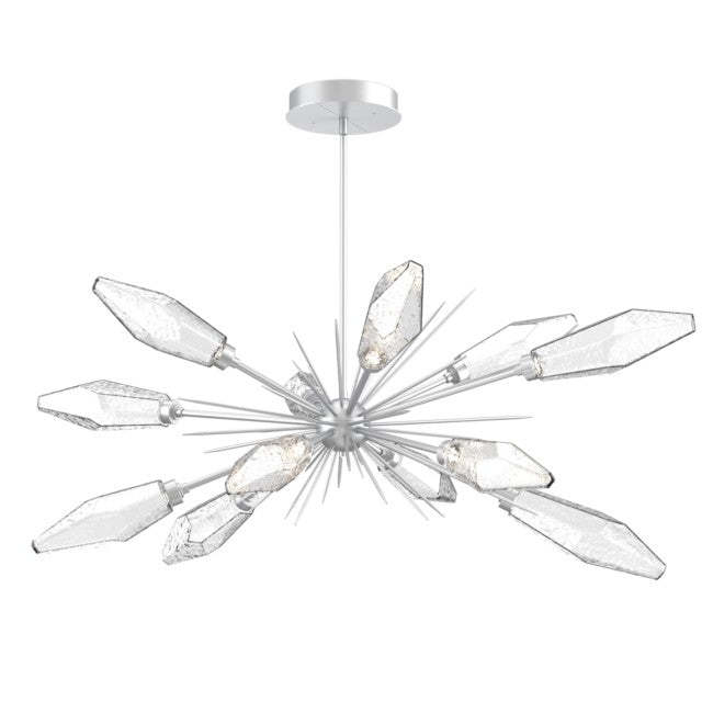Rock Crystal Oval Chandelier 53.5"