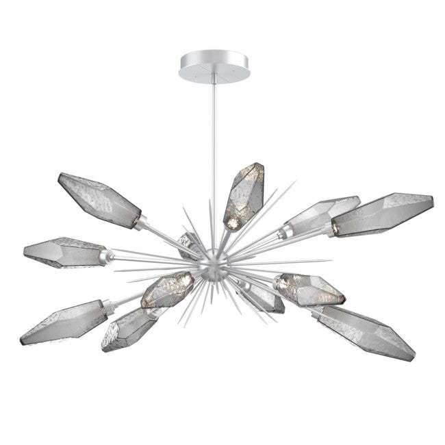 Rock Crystal Oval Chandelier 53.5"