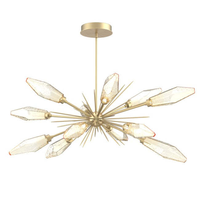 Rock Crystal Oval Chandelier 53.5"