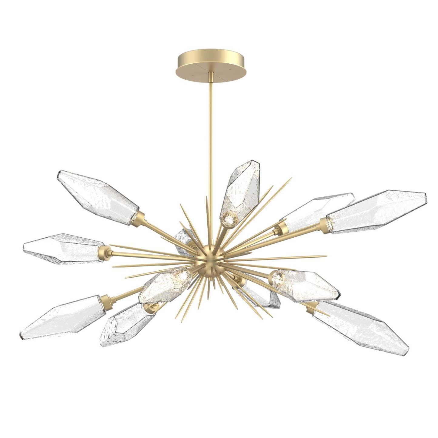 Rock Crystal Oval Chandelier 53.5"