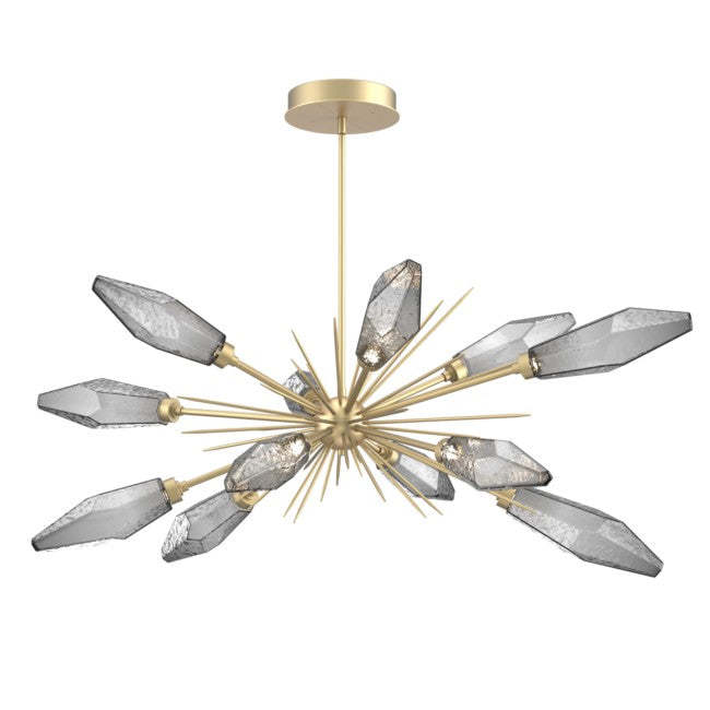 Rock Crystal Oval Chandelier 53.5"