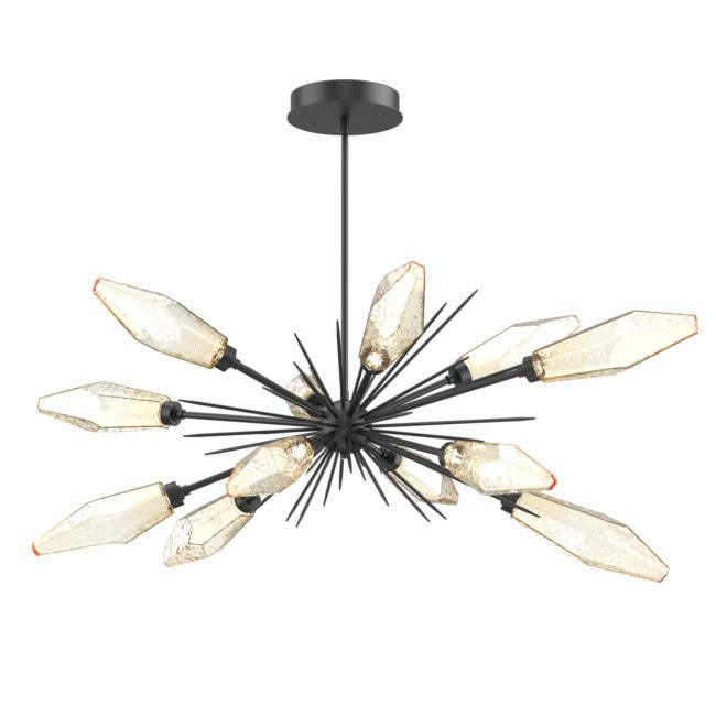 Rock Crystal Oval Chandelier 53.5"