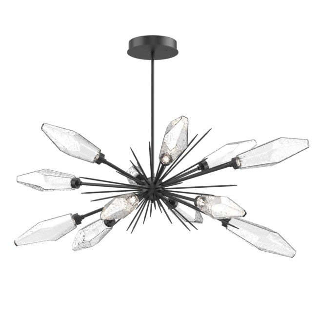 Rock Crystal Oval Chandelier 53.5"