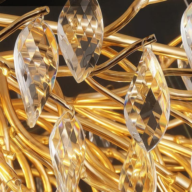 Round Crystal Branch Chandelier chandeliers for dining room,chandeliers for stairways,chandeliers for foyer,chandeliers for bedrooms,chandeliers for kitchen,chandeliers for living room Rbrights