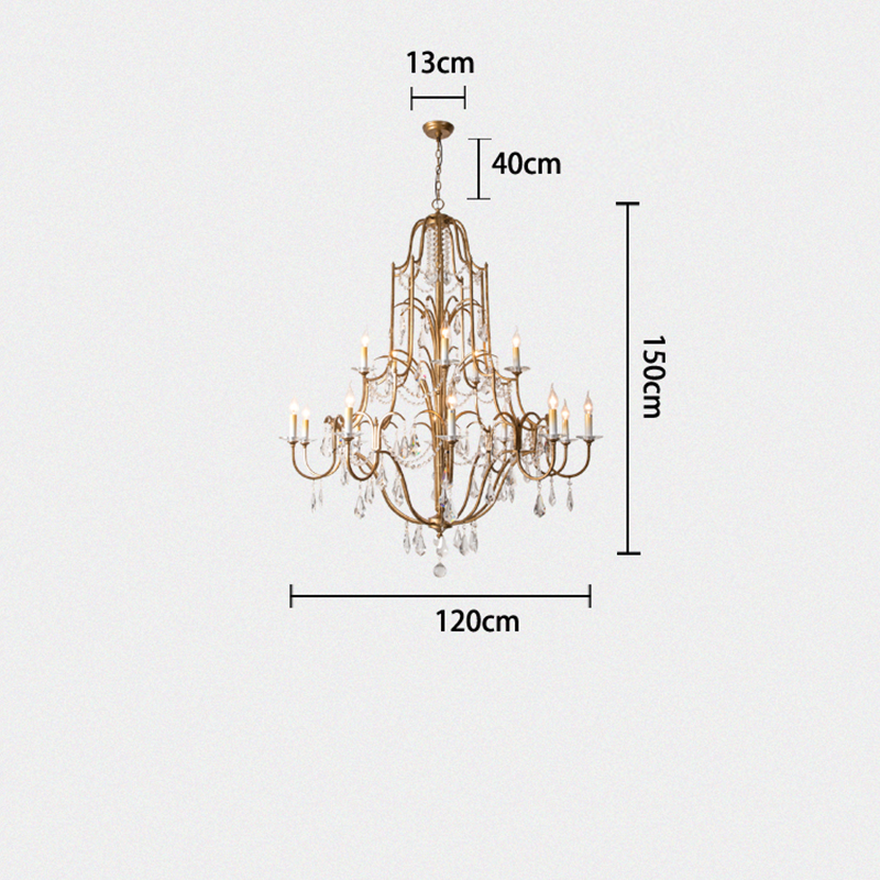 Caspian Vintage Candle Art Brass Chandelier For Living Room chandeliers for dining room,chandeliers for stairways,chandeliers for foyer,chandeliers for bedrooms,chandeliers for kitchen,chandeliers for living room Kevin Studio Inc
