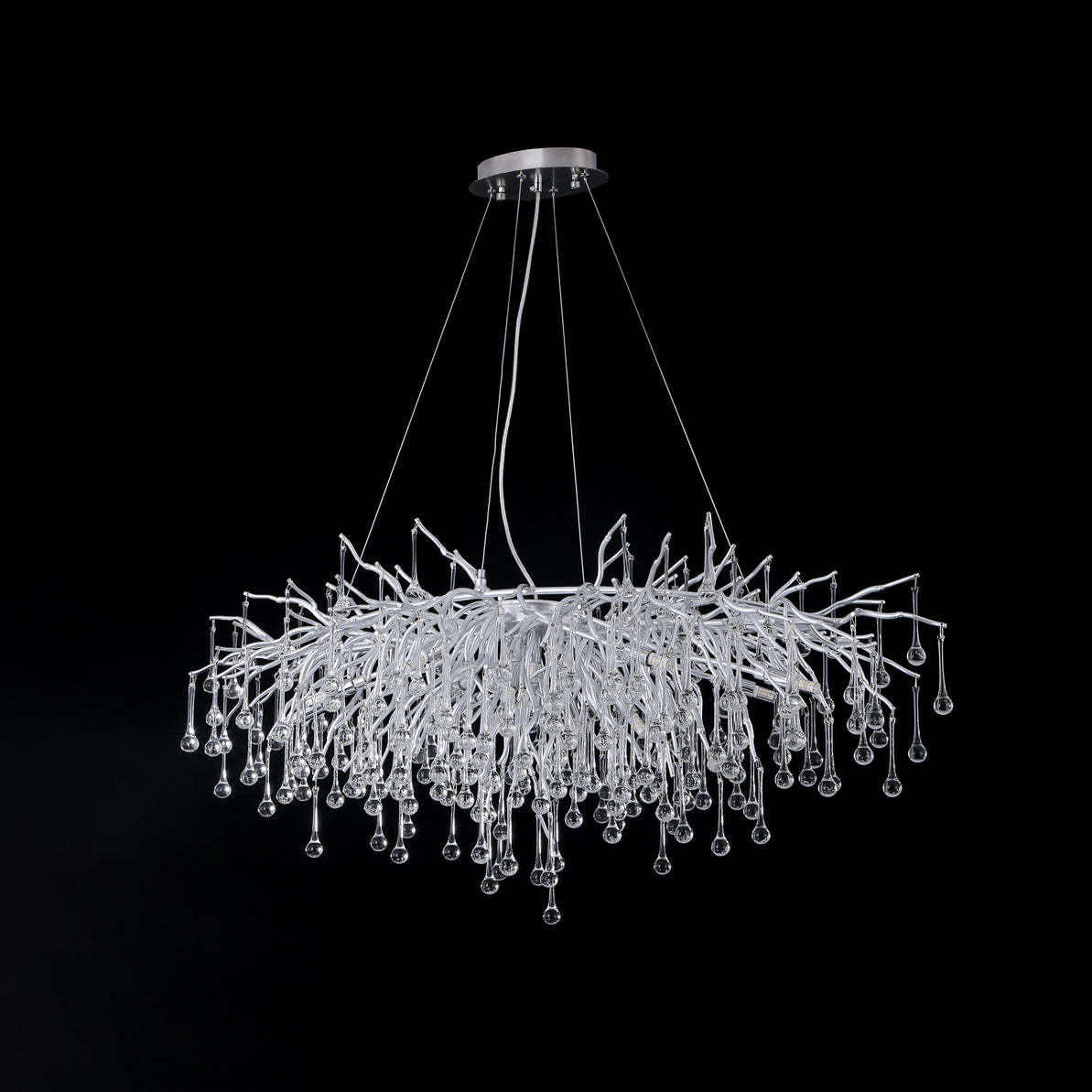 Tree Crystal Chandelier,Silver 45" chandeliers for dining room,chandeliers for stairways,chandeliers for foyer,chandeliers for bedrooms,chandeliers for kitchen,chandeliers for living room Rbrights