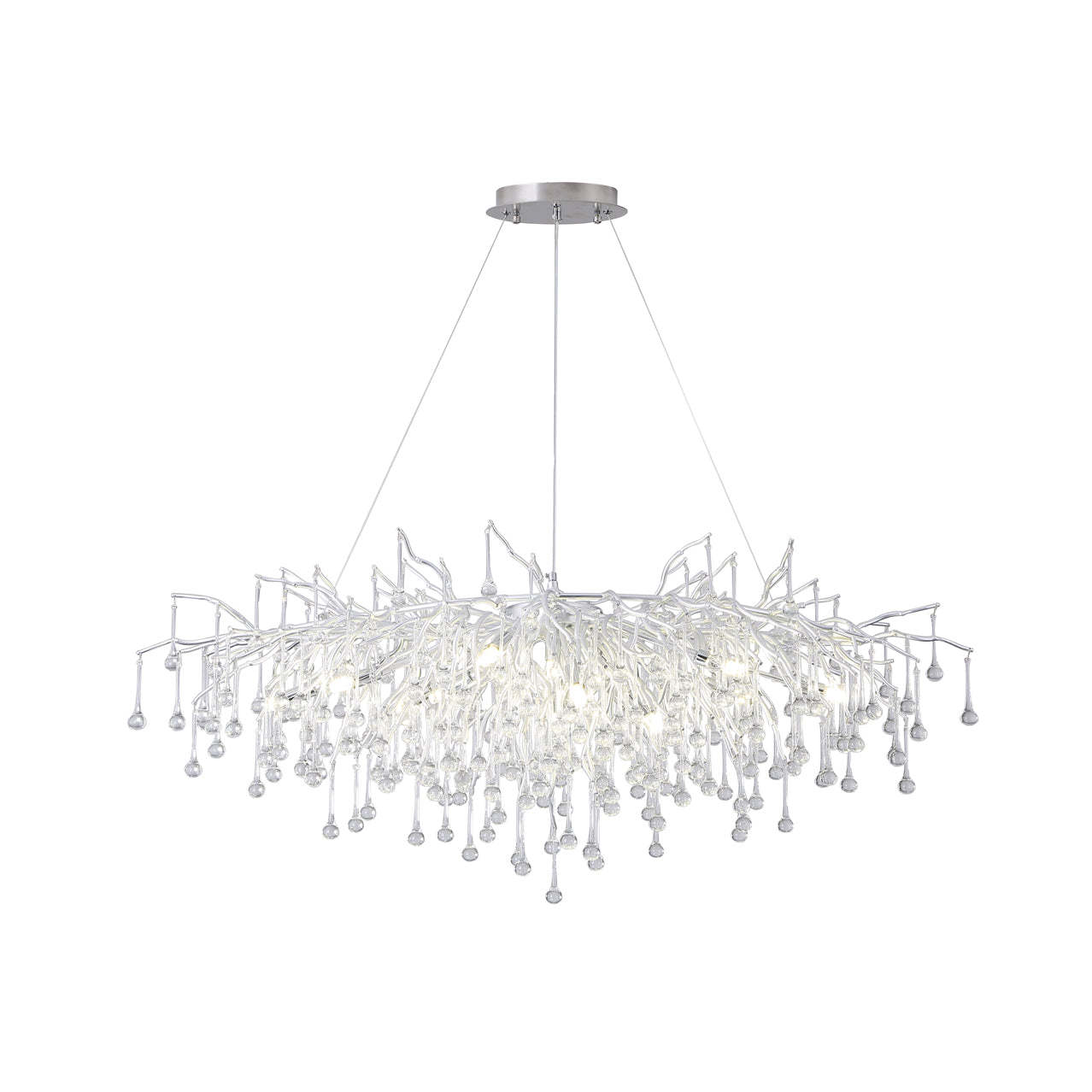 Tree Crystal Chandelier,Silver 45" chandeliers for dining room,chandeliers for stairways,chandeliers for foyer,chandeliers for bedrooms,chandeliers for kitchen,chandeliers for living room Rbrights