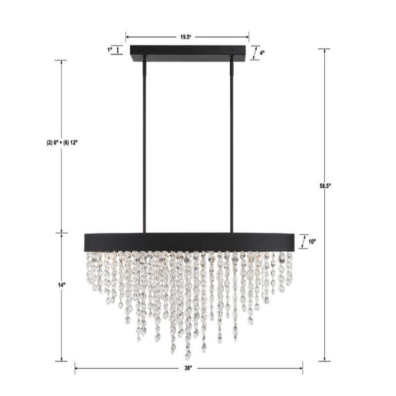 Willham Linear 8 Light Chandelier