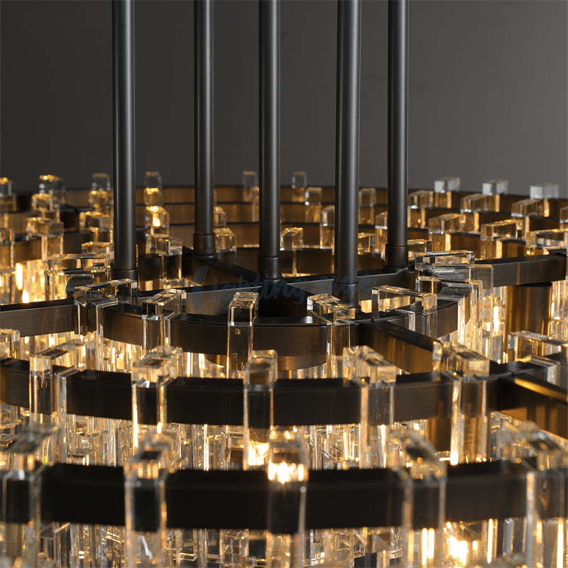 Marigna Modern Round Crystal Chandelier 36"