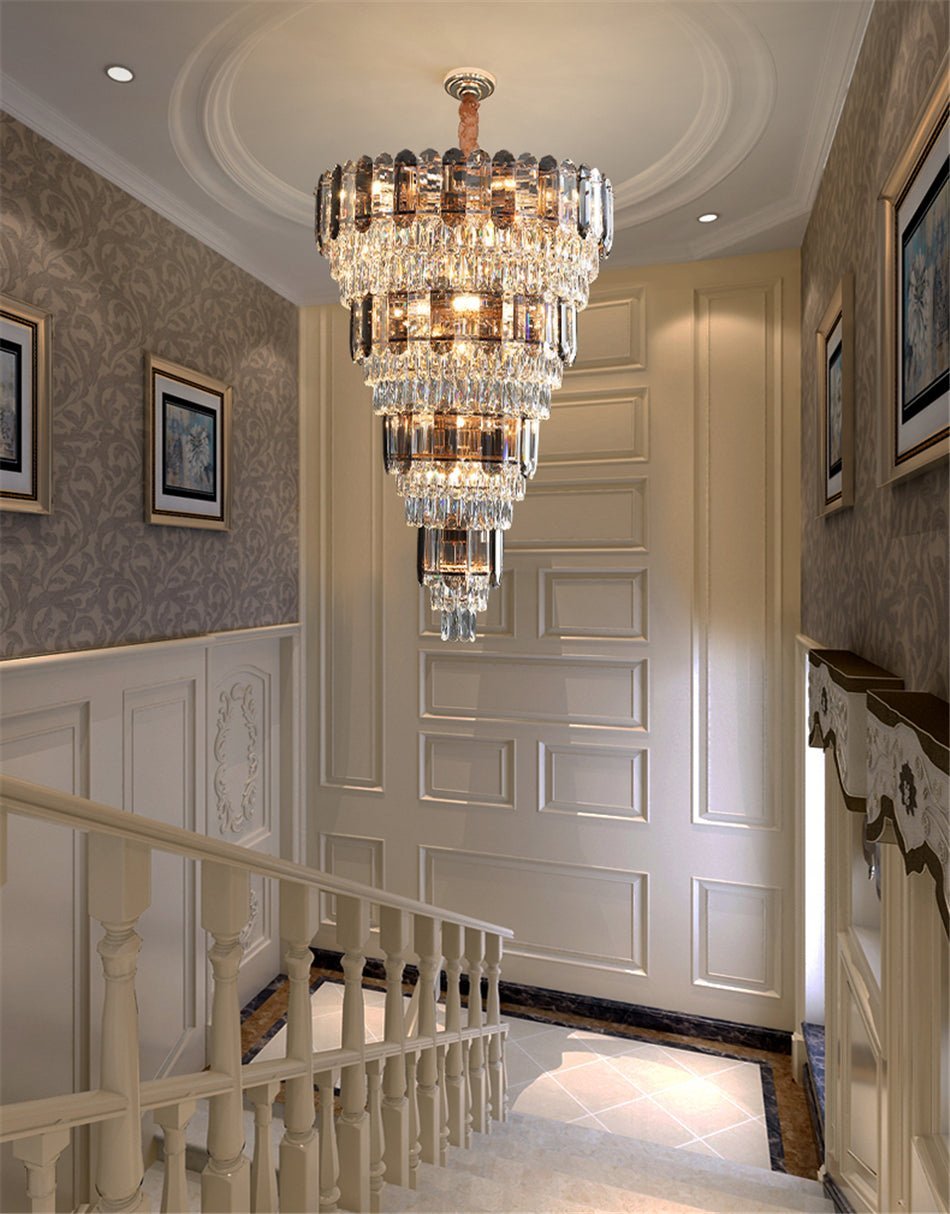 MIRODEMI® Post-modern Grand Crystal Luxury Chandelier for Living Room, Villa, Stairwell