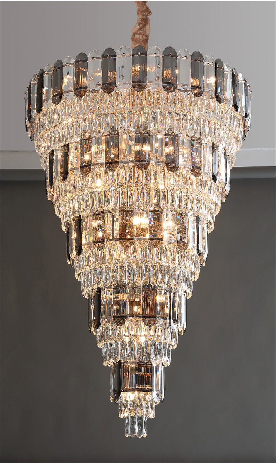 MIRODEMI® Post-modern Grand Crystal Luxury Chandelier for Living Room, Villa, Stairwell