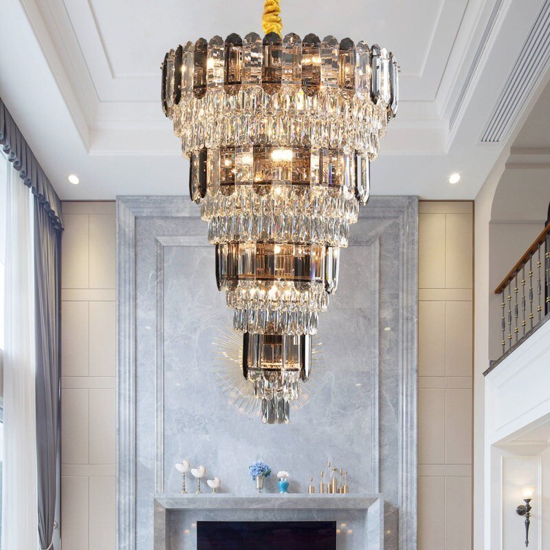 MIRODEMI® Post-modern Grand Crystal Luxury Chandelier for Living Room, Villa, Stairwell