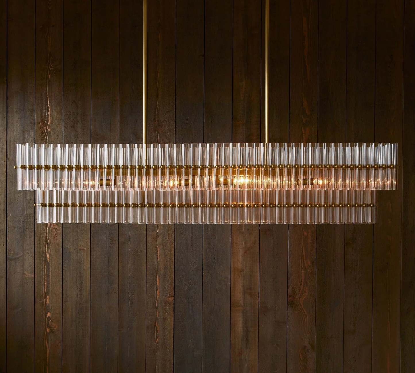 Molly Crystal Linear Chandelier for Dining Table