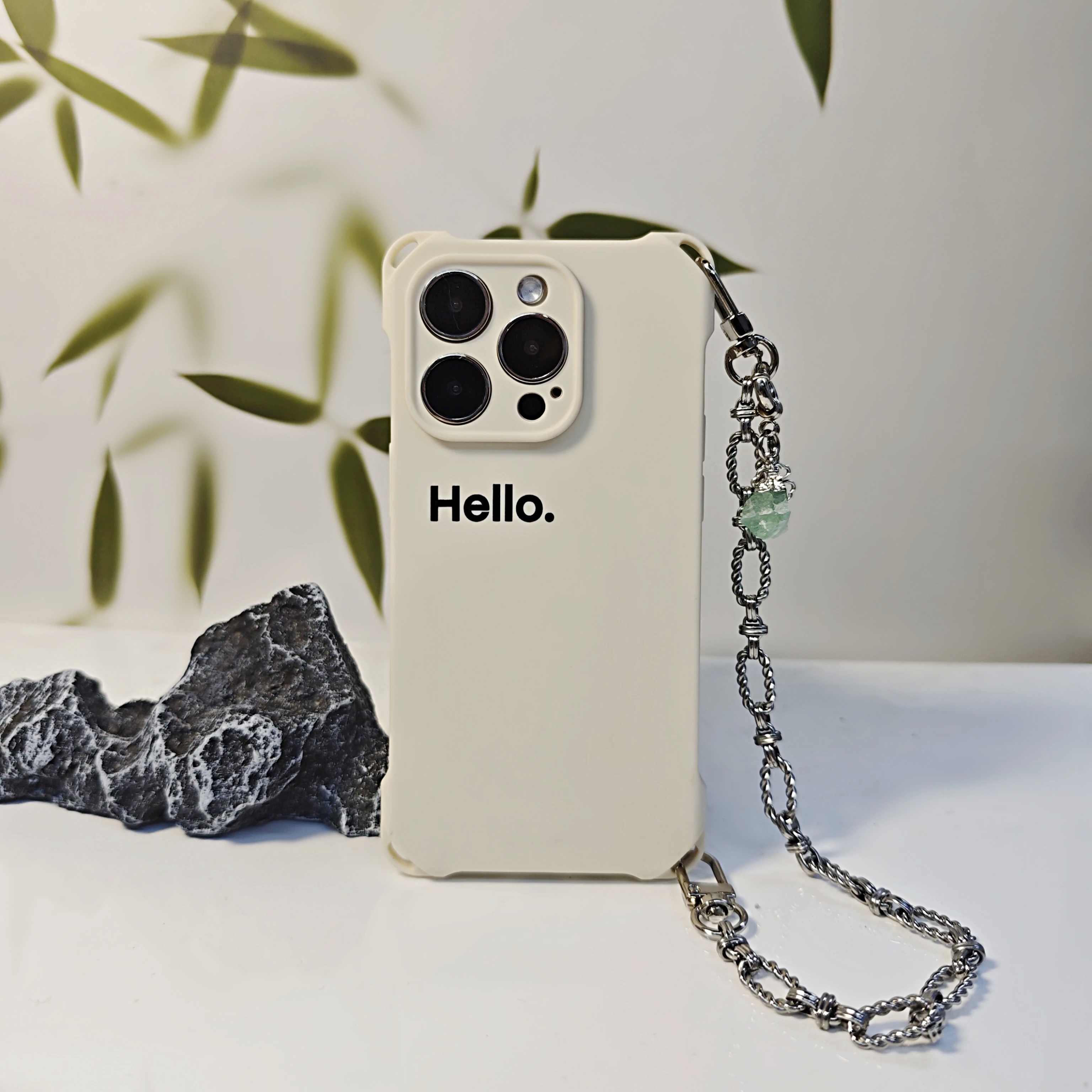 新しい薄型フィルムソフトケース 英語の「Hello」デザイン iPhone対応