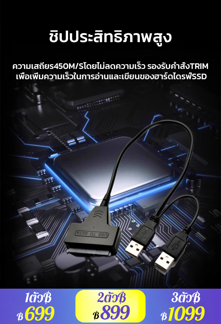 เสียบแล้วก็ใช้ได้ฮาร์ดไดรฟ์เปลี่ยนเป็นแฟลชไดรฟ์ อะแดปเตอร์ไดรฟ์โซลิดสเตท 