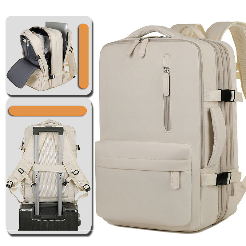 กระเป๋าเป้ที่อัพเกรดและขยายได้พร้อมพอร์ตชาร์จ USB