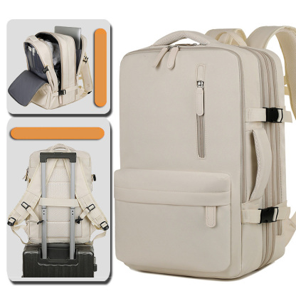 กระเป๋าเป้ที่อัพเกรดและขยายได้พร้อมพอร์ตชาร์จ USB