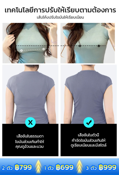 【มองไม่เห็นไร้รอยต่อ】เสื้อชั้นในหน้าอกใหญ่ดูเล็กลงรุ่นใหม่