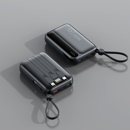 พาวเวอร์แบงค์ความจุขนาดใหญ่พร้อมสายเคเบิลในตัว