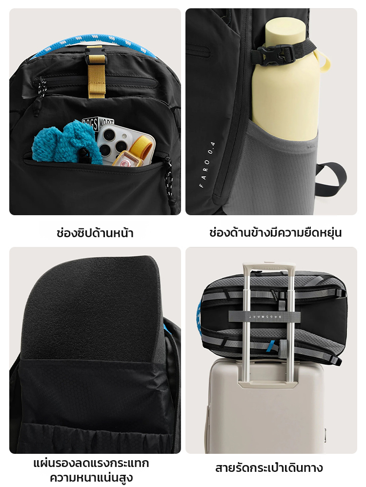กระเป๋าเป้ความจุใหญ่กันน้ำน้ำหนักเบาสำหรับการเดินทาง