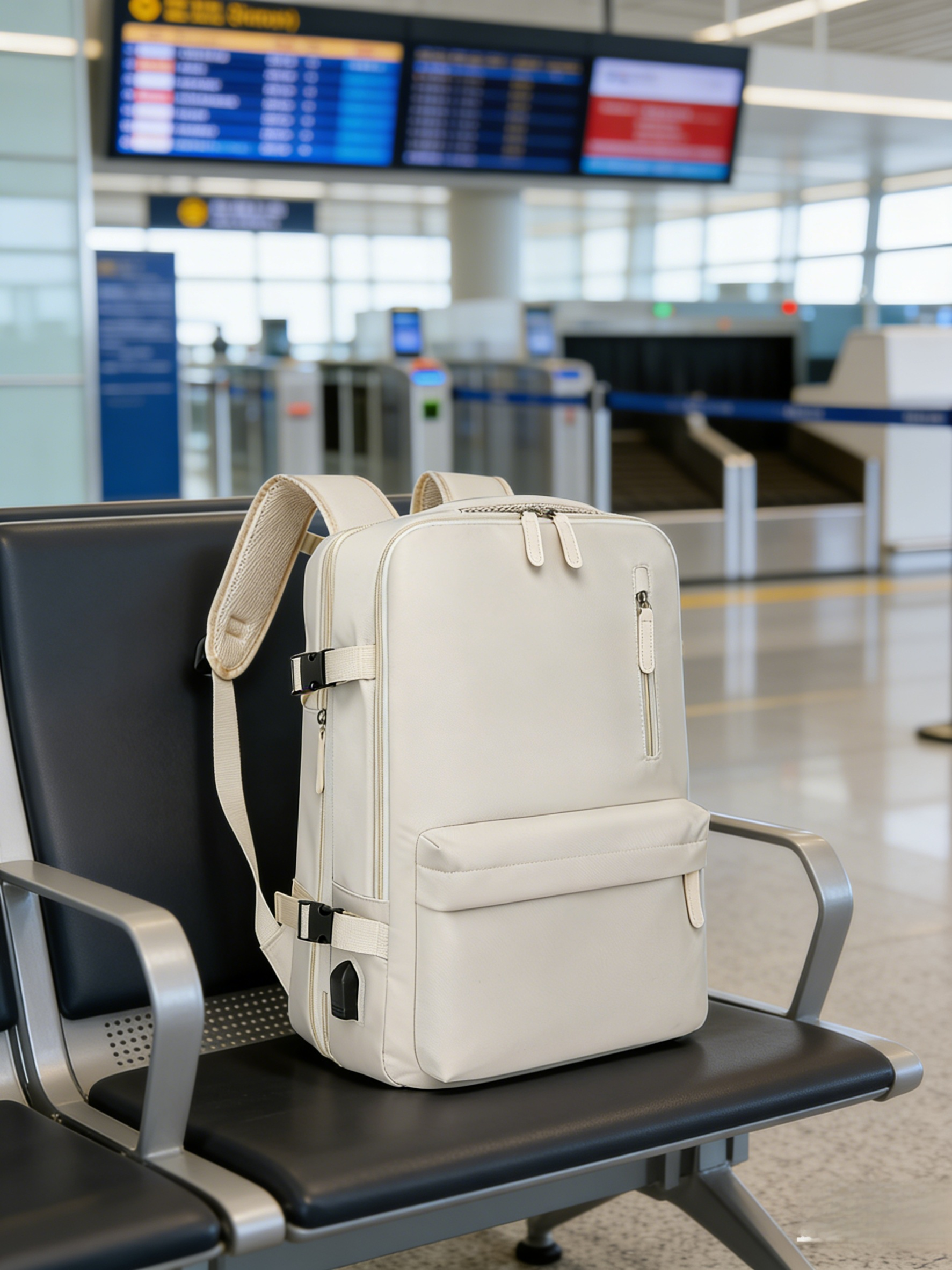 กระเป๋าเป้ที่อัพเกรดและขยายได้พร้อมพอร์ตชาร์จ USB