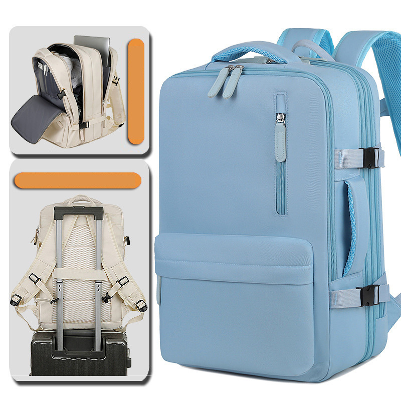 กระเป๋าเป้ที่อัพเกรดและขยายได้พร้อมพอร์ตชาร์จ USB