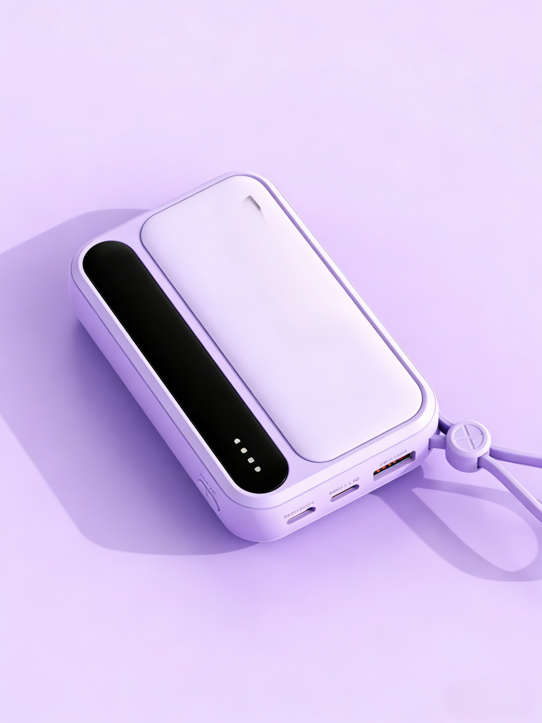 พาวเวอร์แบงค์ความจุขนาดใหญ่พร้อมสายเคเบิลในตัว