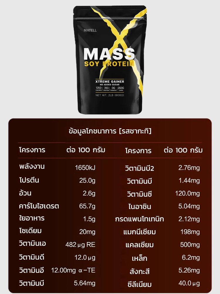[สร้างกล้ามเนื้อและผอมเพรียวใน 14 วัน! ] ผงโปรตีนถั่วเหลือง