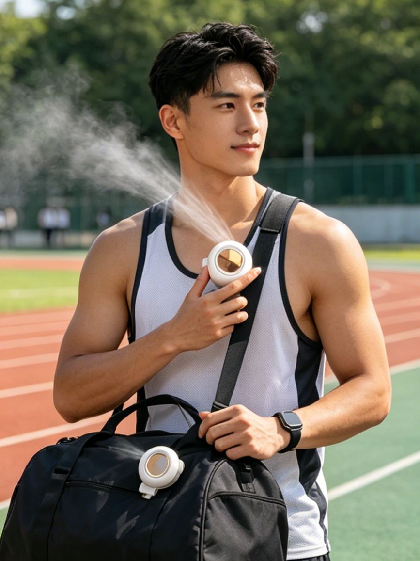 พัดลมแขวนเอว ขนาดเล็ก เสียงเบา