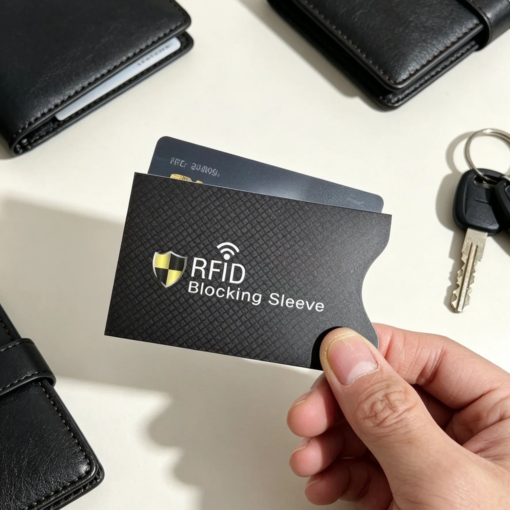 【1 วินาทีป้องกันขโมย】ซองอลูมิเนียมฟอยล์ใส่บัตรกันขโมยป้องกันแม่เหล็ก