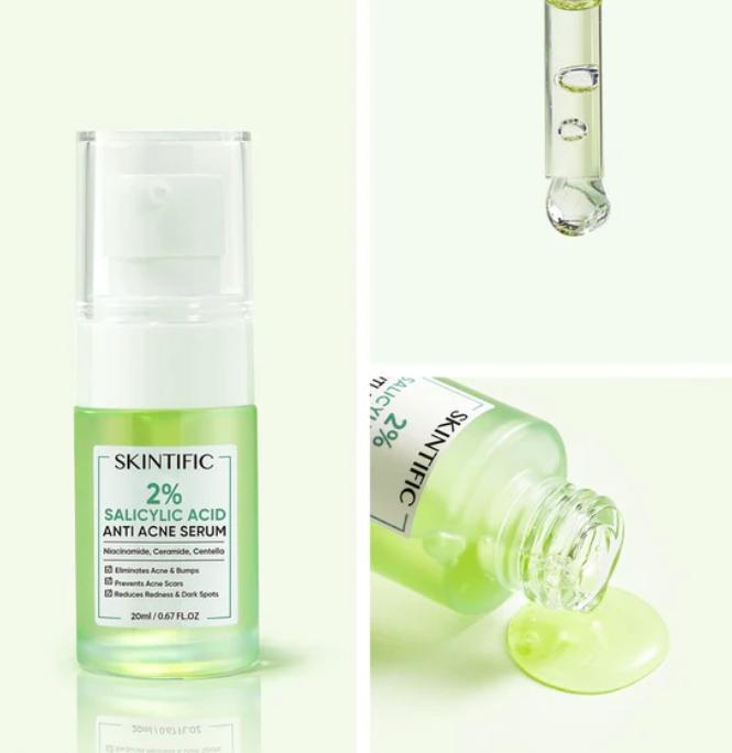SKINTIFIC 2% SALICYLIC ACID ANTI ACNE SERUM 20ML,  (SS4)