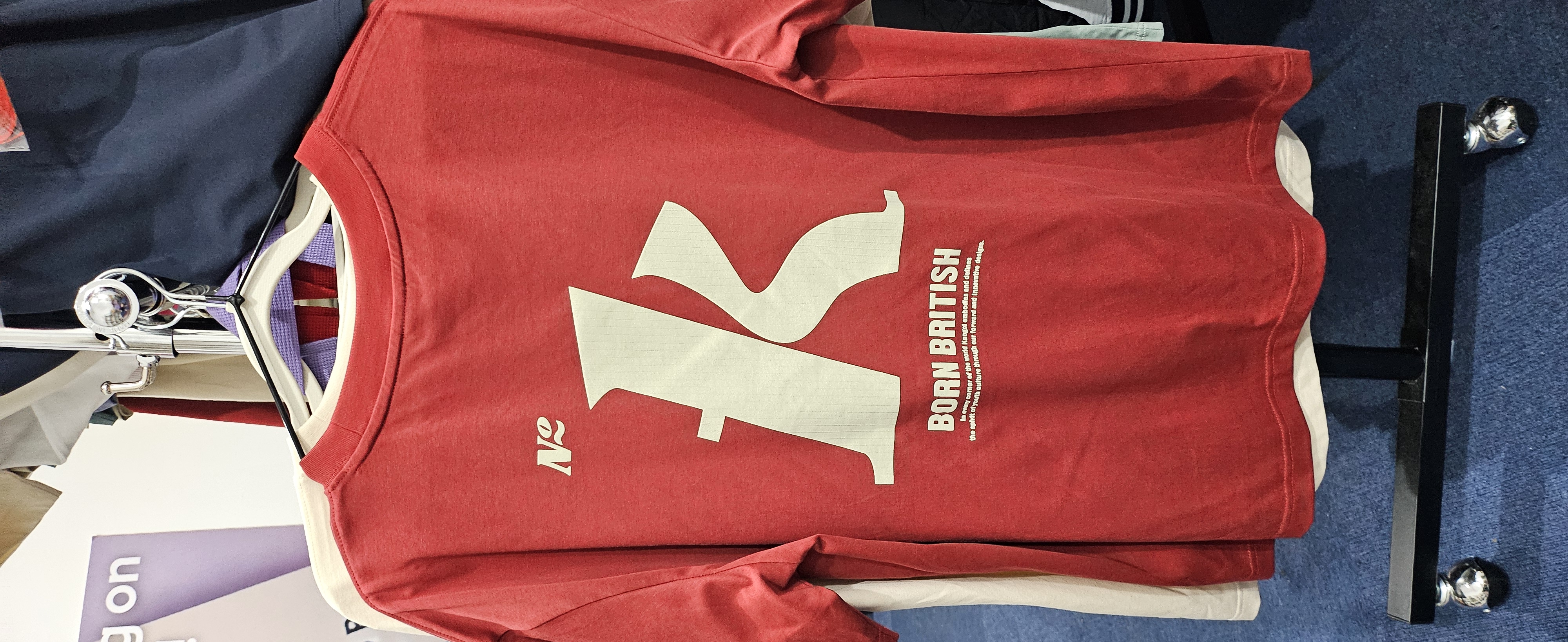 [S] KANGOL BIG "K" T-SHIRT DARK RED  (SIN510)