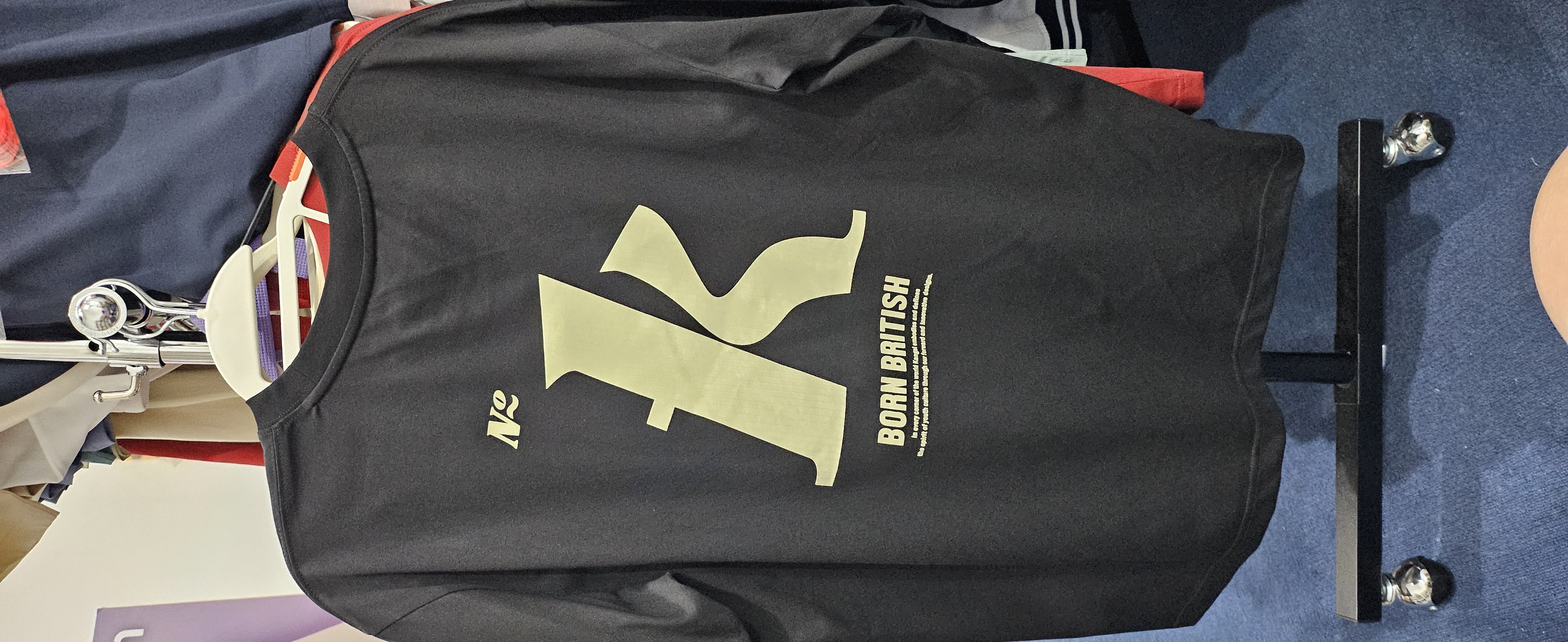 [S] KANGOL BIG "K" T-SHIRT BLACK  (SIN542)