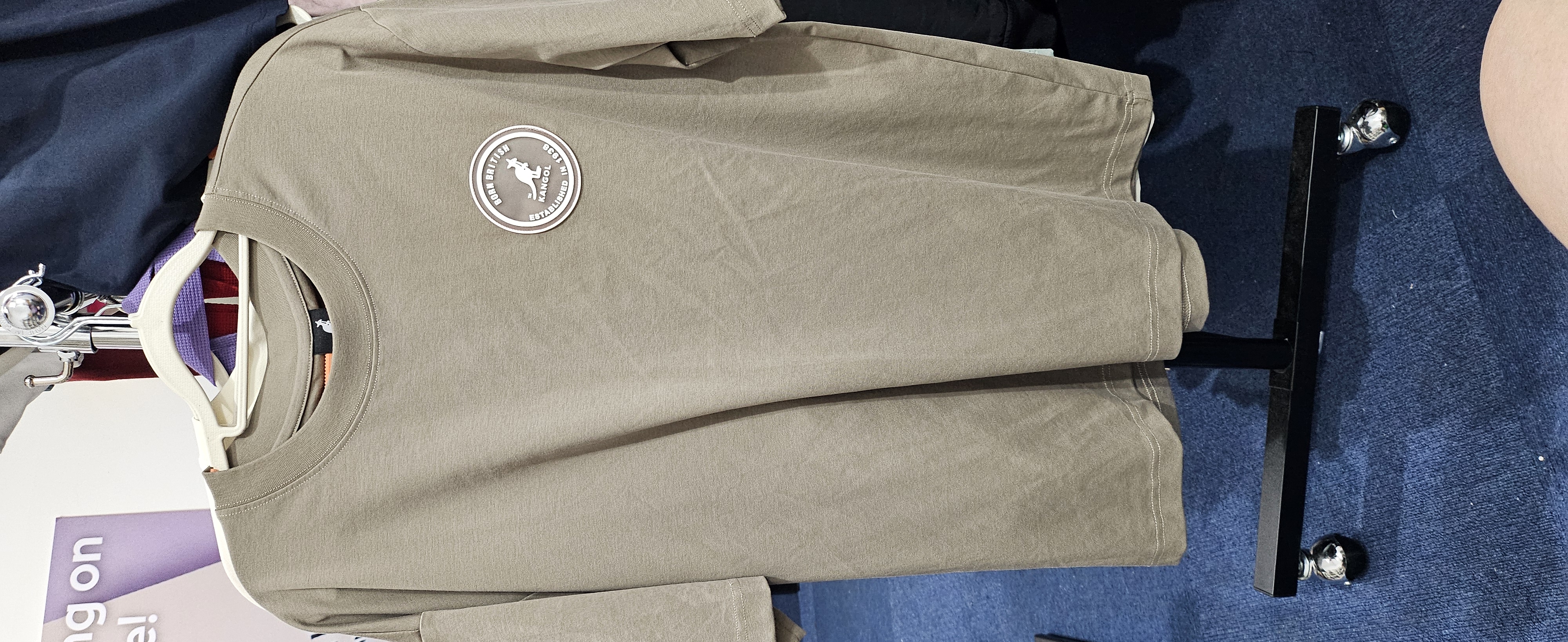 [S] KANGOL CIRCLE LOGO T-SHIRT COFFEE  (SIN509)